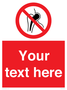 Custom prohibition No metallic implants